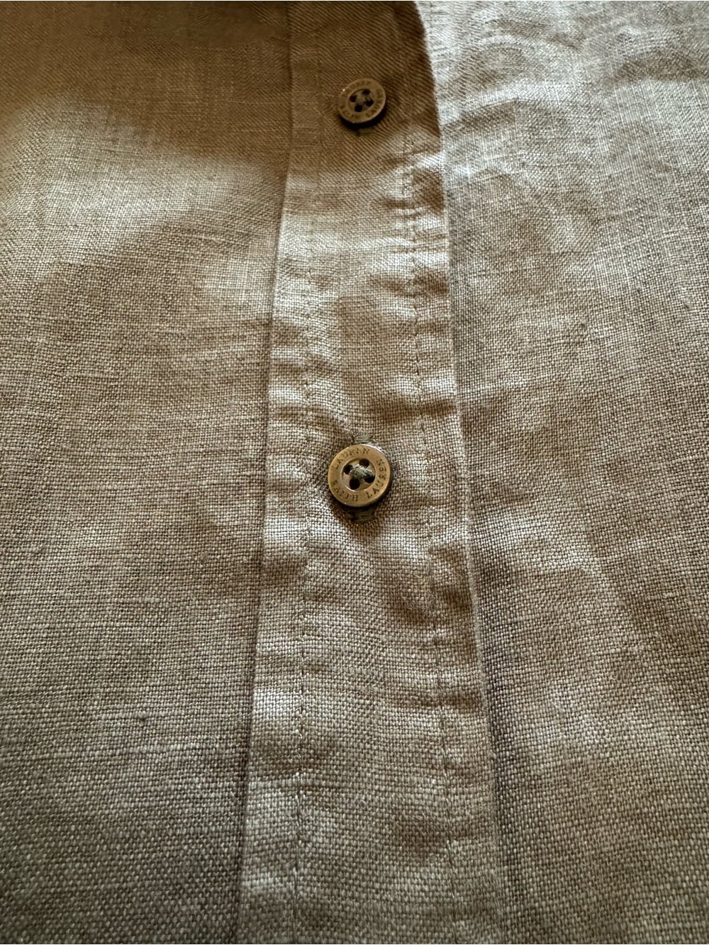 Ralph Lauren Olive Linen Tie-Waist Midi Shirt Dress - Picture 10 of 10